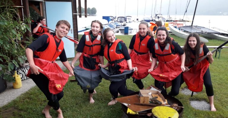 Kajak_4C Mädels + Pauli